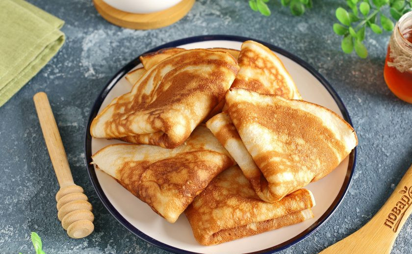 1. Этап. Пышные блинчики на кефире: Пышные блинчики на кефире готовы. Приятного аппетита!