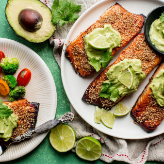 Creamy Avocado Lime Salmon