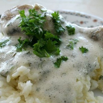 Курица с зеленью