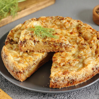 Мясной пирог на сметане