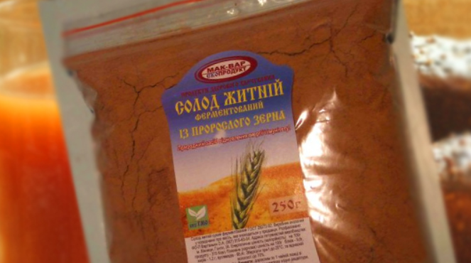 1. Этап. Квас на солоде без дрожжей: Для приготовления кваса я использую ферментированный ржаной солод.