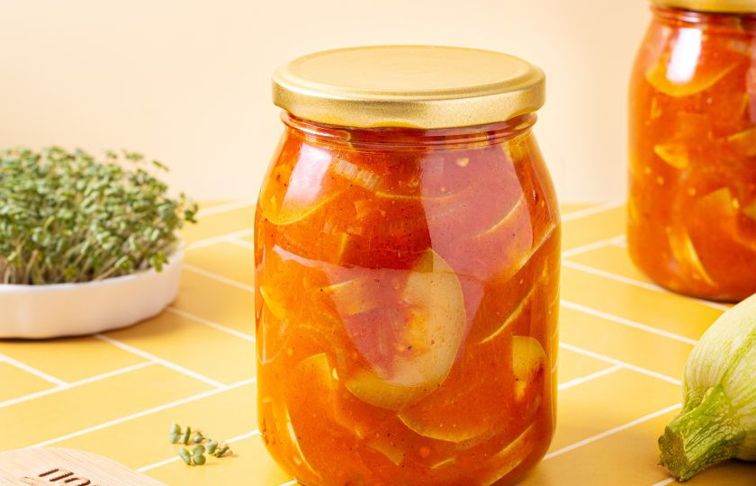 1. Этап. Лечо из кабачков без стерилизации: После лечо можно убрать в прохладное темное место на хранение. Лечо из кабачков без стерилизации готово!