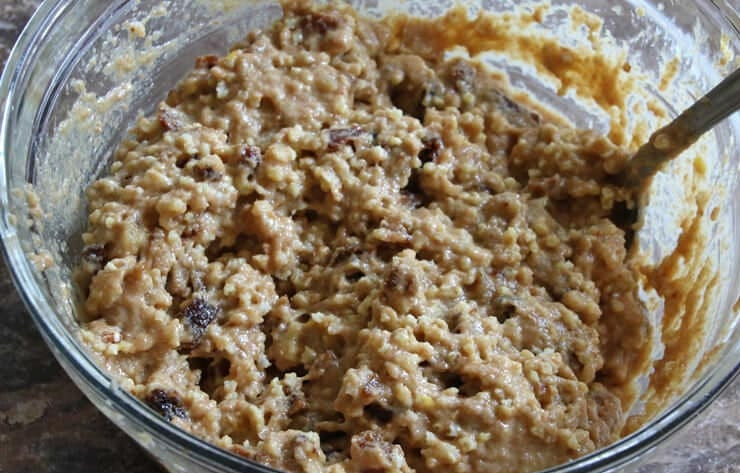 1. Этап. Пирог из пшенной каши: 4. Перемешайте полученную смесь.