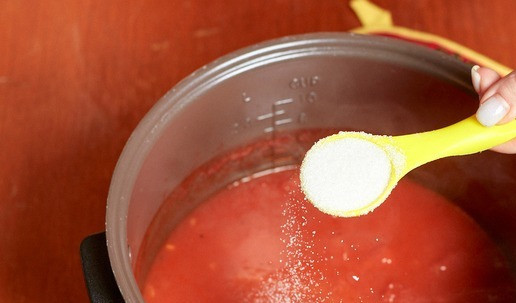 1. Этап. Томатно-сливочный суп: Добавить сахар по вкусу.