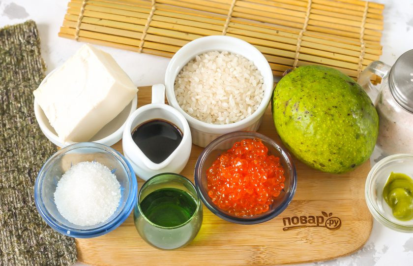 1. Этап. Гунканы: Подготовьте указанные ингредиенты.