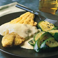 Sautéed Catfish with Mustard Sauce