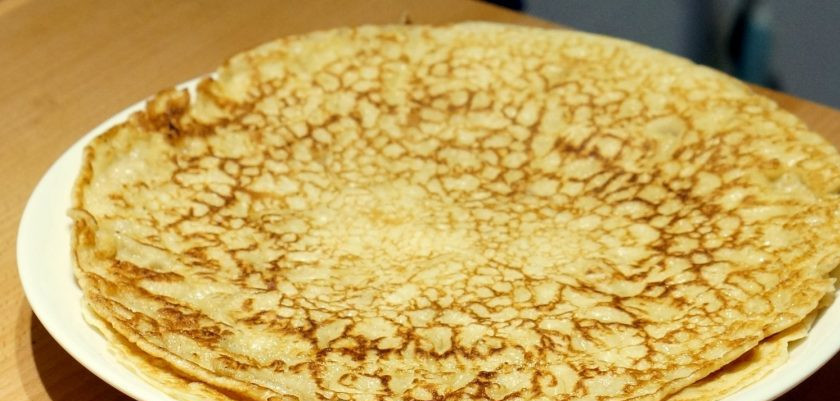 1. Этап. Тесто на блины на молоке: 8. Переложите блинчики на тарелку и подавайте к столу. Приятного аппетита!