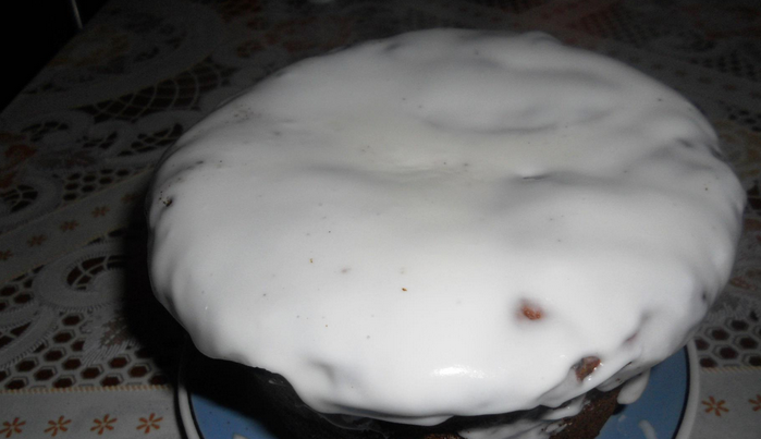 1. Этап. Кекс из дрожжевого теста: Покрываем 