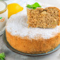Шарлотка с яблоками из гречневой муки