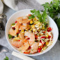 Салат с креветками Золотое море
