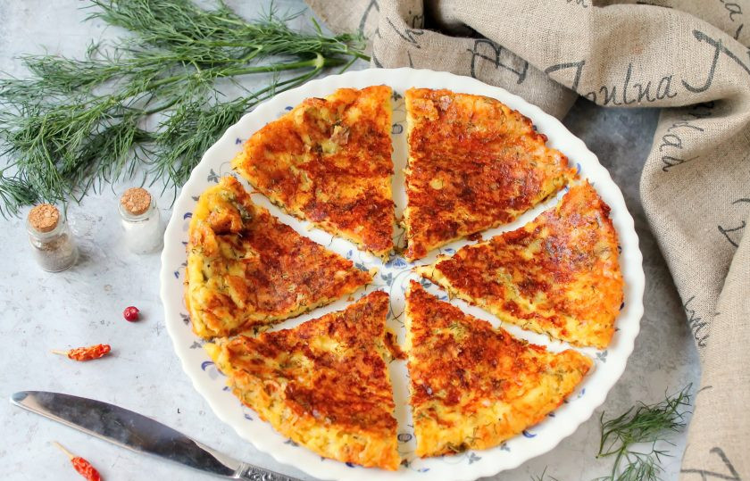 1. Этап. Хачапури ленивые с сыром и зеленью: Приятного аппетита!