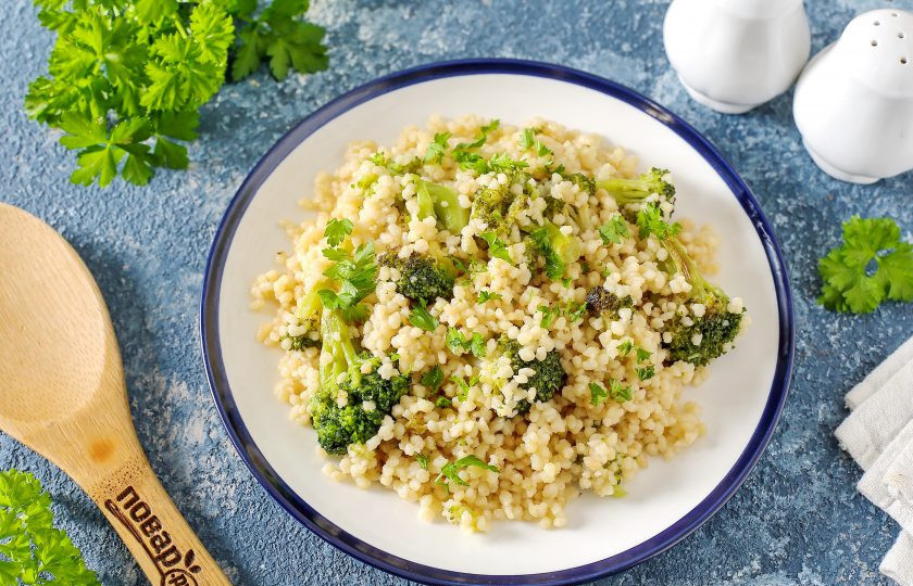 1. Этап. Кускус с брокколи: Кускус с брокколи готов. Приятного аппетита!