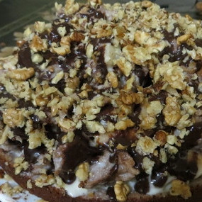 Торт Айсберг с орехами