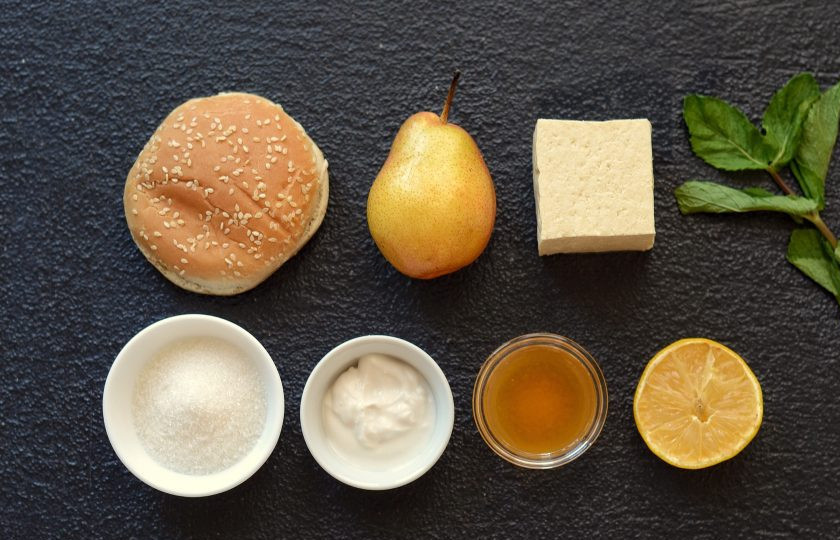 1. Этап. Сладкий бургер: Подготовьте все ингредиенты.