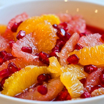 Цитрусовый салат с гранатом
