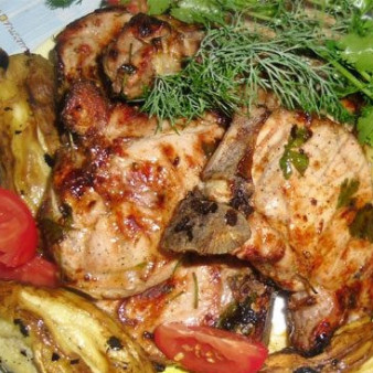 Шашлык из телятины на кости