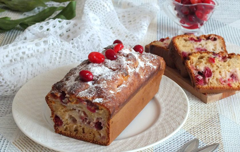 1. Этап. Кекс с клюквой на сметане: Приятного аппетита!