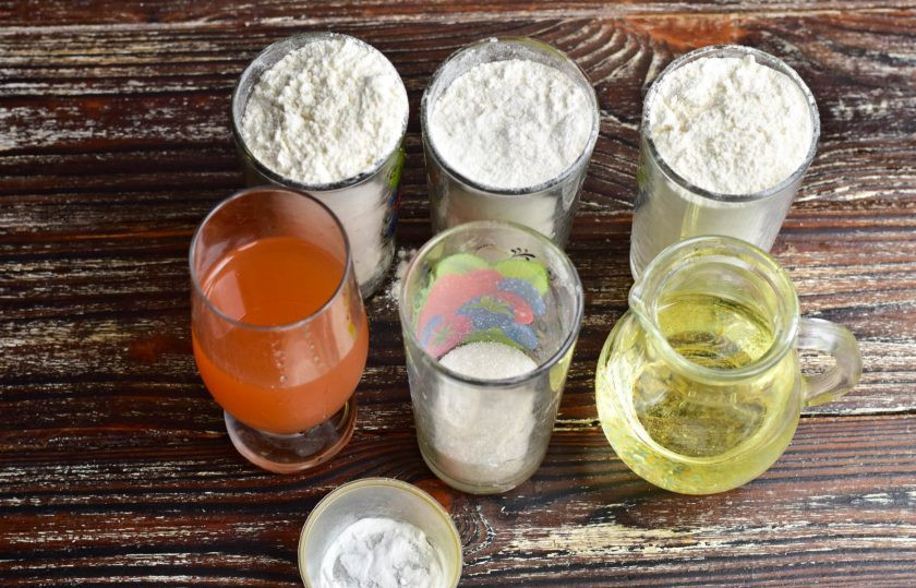 1. Этап. Печенье Студенческое: Подготовьте ингредиенты.