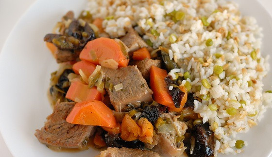 1. Этап. Телятина в вине: На гарнир подойдет рис. Приятного аппетита!