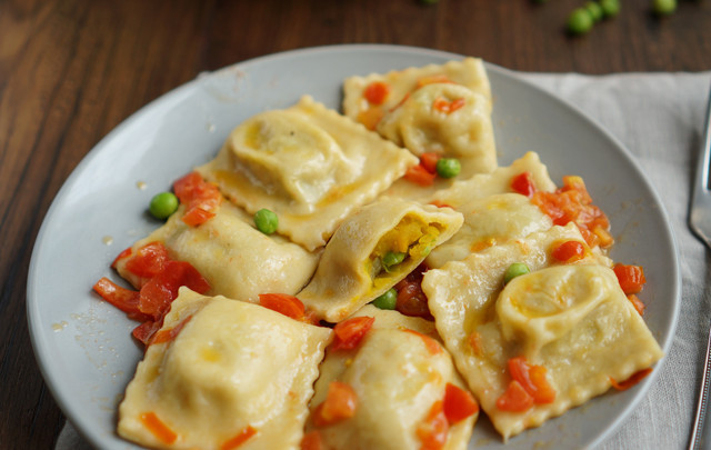 1. Этап. Равиоли с тыквой: Приятного аппетита!