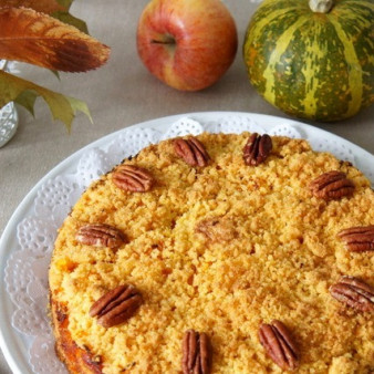 Насыпной тыквенный пирог Три стакана