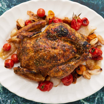 Garlic-Lemongrass Roast Chicken