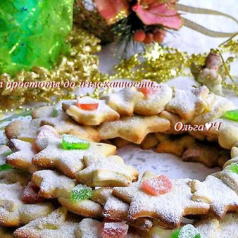 Миндальный рождественский венок