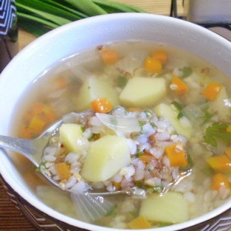 Гречневый диетический суп