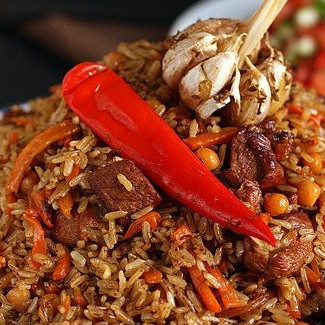 Узбекский плов с нутом