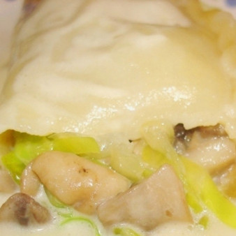 Вареники с капустой и грибами