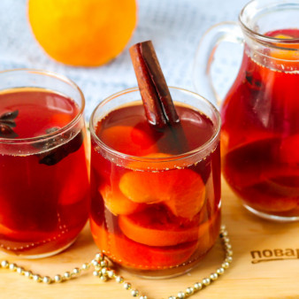 Глинтвейн с мандаринами