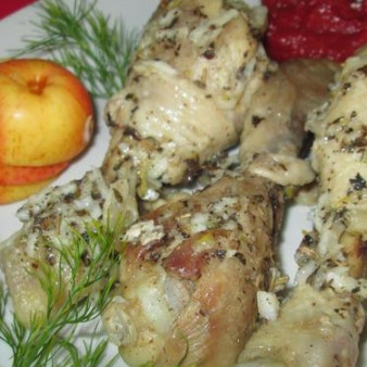 Рецепт курицы с чесночным соусом