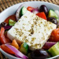 Греческий салат с винным уксусом