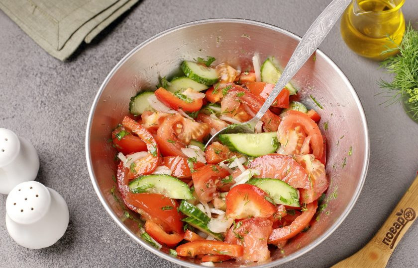 1. Этап. Салат Армения: Хорошо перемешайте. Салат 