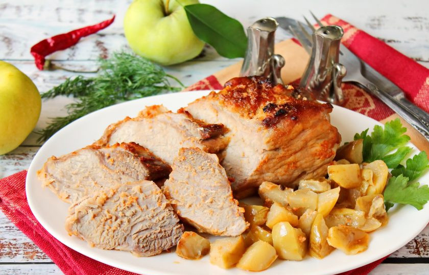 1. Этап. Буженина с яблоками: Приятного аппетита!