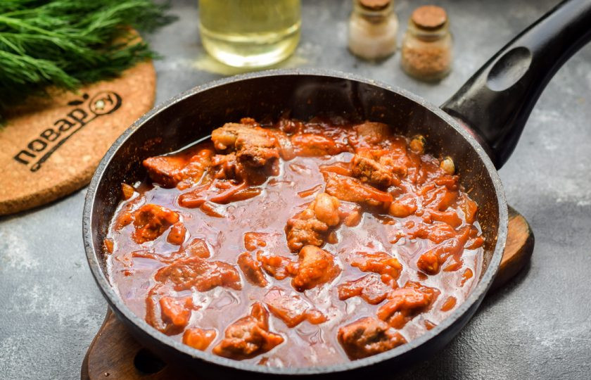 1. Этап. Мясо в соусе Дыхание дракона: Спустя время подавайте мясо к столу.