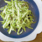 Shaved Raw Asparagus with Parmesan Dressing
