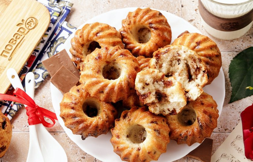 1. Этап. Кексы в аэрогриле: Кексы в аэрогриле готовы. Я выпекала в два захода. Кексы получаются пушистые, ароматные и невероятно вкусные! Приятного аппетита!