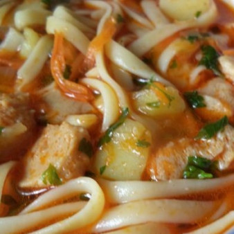 Лагман без мяса