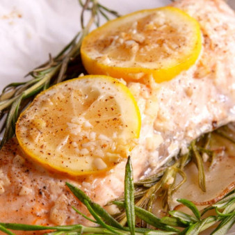 Garlic Rosemary Salmon