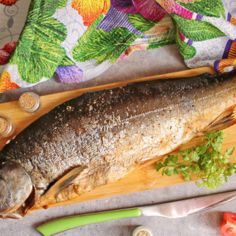 Горбуша горячего копчения