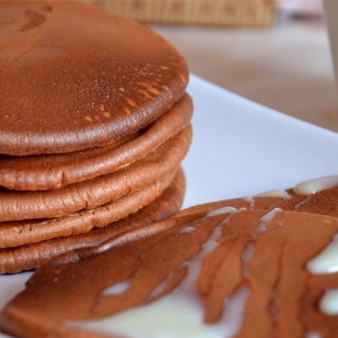 Чоко-панкейки на завтрак