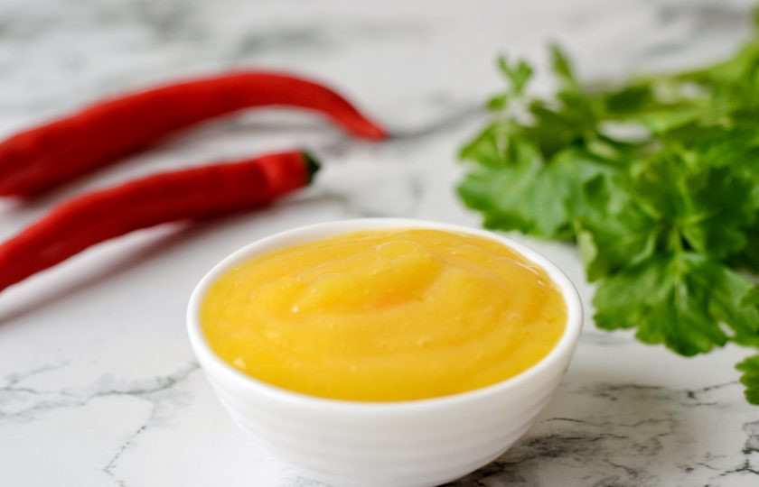 1. Этап. Острый соус из манго: Острый соус из манго готов, приятного аппетита!