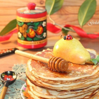 Блины к завтраку, приготовленные на кипятке