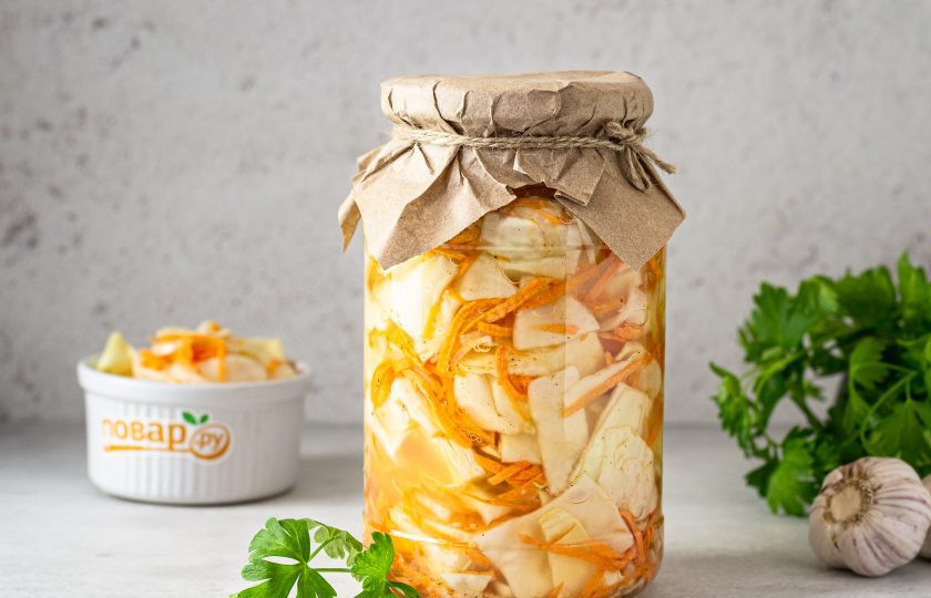 1. Этап. Капуста по-корейски на зиму: Капуста по-корейски на зиму готова!