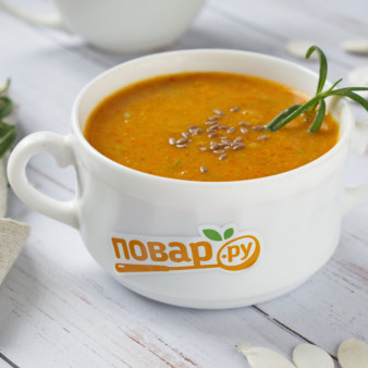 Суп-пюре из запеченных овощей