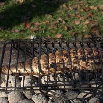 Щука на мангале