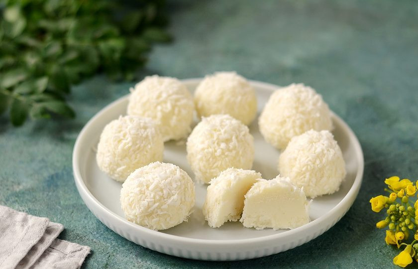 1. Этап. Кокосовый трюфель: Кокосовый трюфель готов, приятного аппетита!