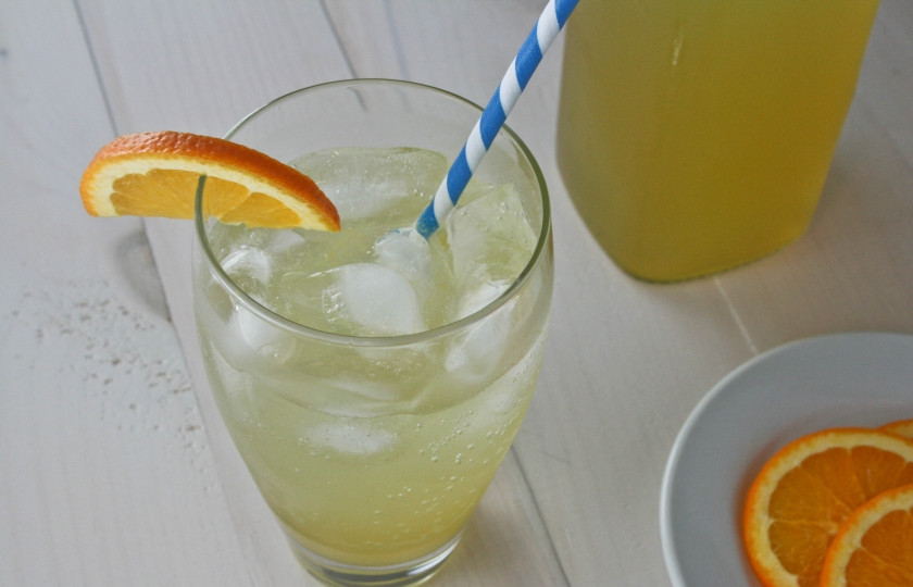 1. Этап. Апельсиновый сок с медом: Готовый сироп разбавьте парочкой чайных ложек апельсинового сока, добавьте газировку по вкусу (обычная минералка отлично подойдет) и пару кубиков льда. Наслаждаемся прохладительным напитком. Приятного аппетита!