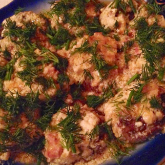 Грибы, фаршированные ветчиной и сыром